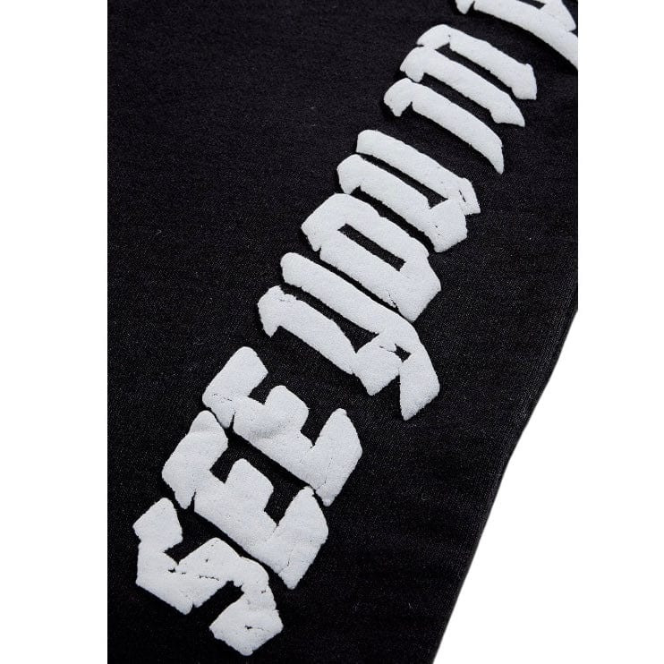 See You In Paradise The Reaper Stacked Sweatpants (Jet Black) 8641L - Image 4