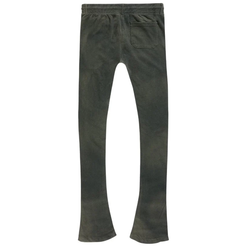 See You In Paradise The Reaper Stacked Sweatpants (Olive) 8641L - Image 3