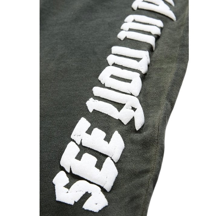 See You In Paradise The Reaper Stacked Sweatpants (Olive) 8641L - Image 4