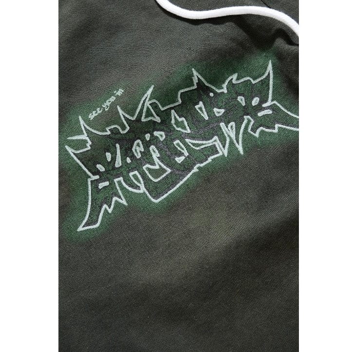 See You In Paradise The Reaper Stacked Sweatpants (Olive) 8641L - Image 5