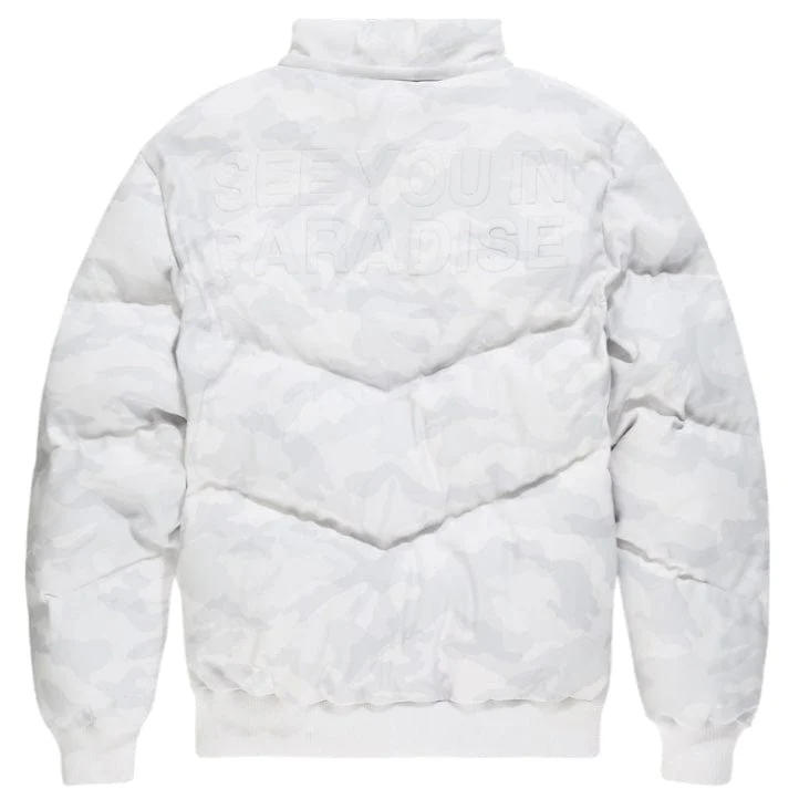 See You In Paradise The Wild One Camo Puffer Jacket (Arctic Camo) 91665C - Image 7