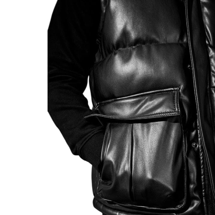 See You In Paradise The Wild One Puffer Vest (Black) 9382V - Image 3