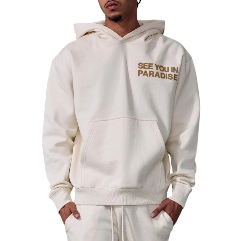 See You In Paradise Tonal Pullover Hoodie (Bone)