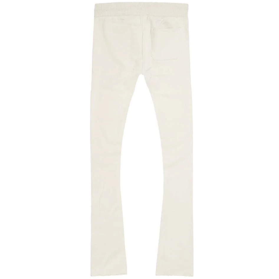 See You In Paradise Tonal Stacked Sweatpants (Bone) - Image 3