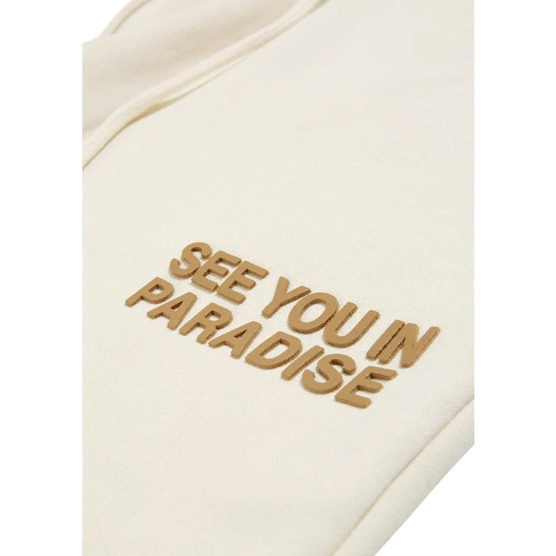 See You In Paradise Tonal Stacked Sweatpants (Bone) - Image 4