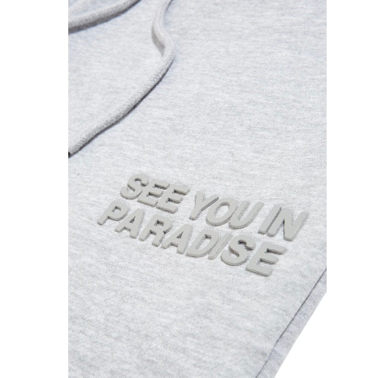 See You In Paradise Tonal Stacked Sweatpants (Heather Grey) - Image 4