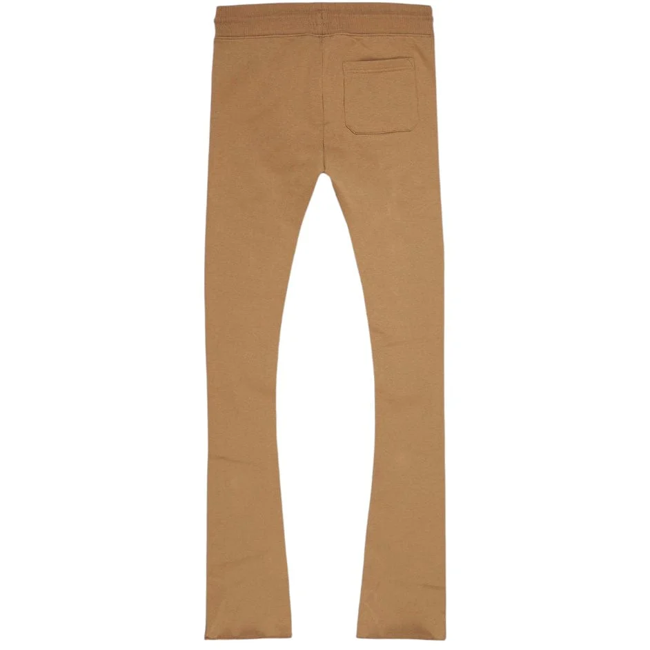See You In Paradise Tonal Stacked Sweatpants (Mocha) 8899L - Image 3