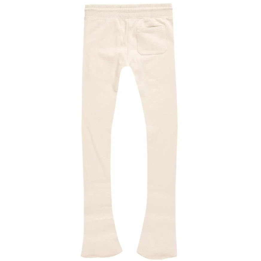 See You In Paradise Tonal Stacked Sweatpants (Taupe Cream) - Image 3