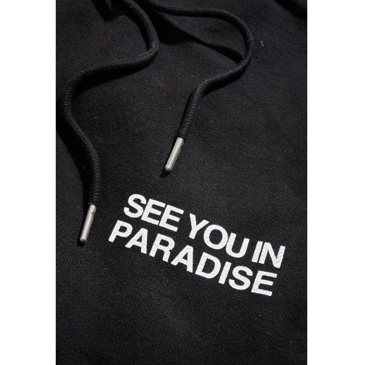 See You In Paradise Washed Stacked Sweatpants (Jet Black) 8897L - Image 4
