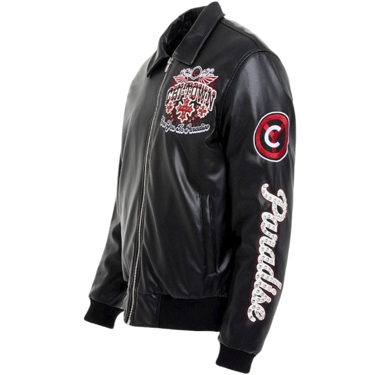 See You In Paradise Windy City Varsity Jacket (Black) 91747 - Image 8