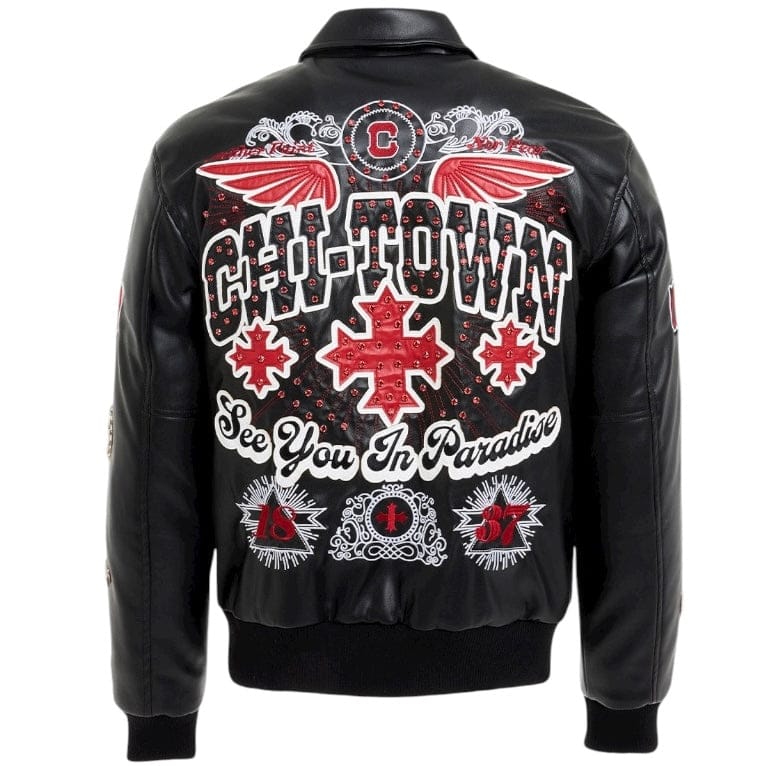 See You In Paradise Windy City Varsity Jacket (Black) 91747 - Image 9