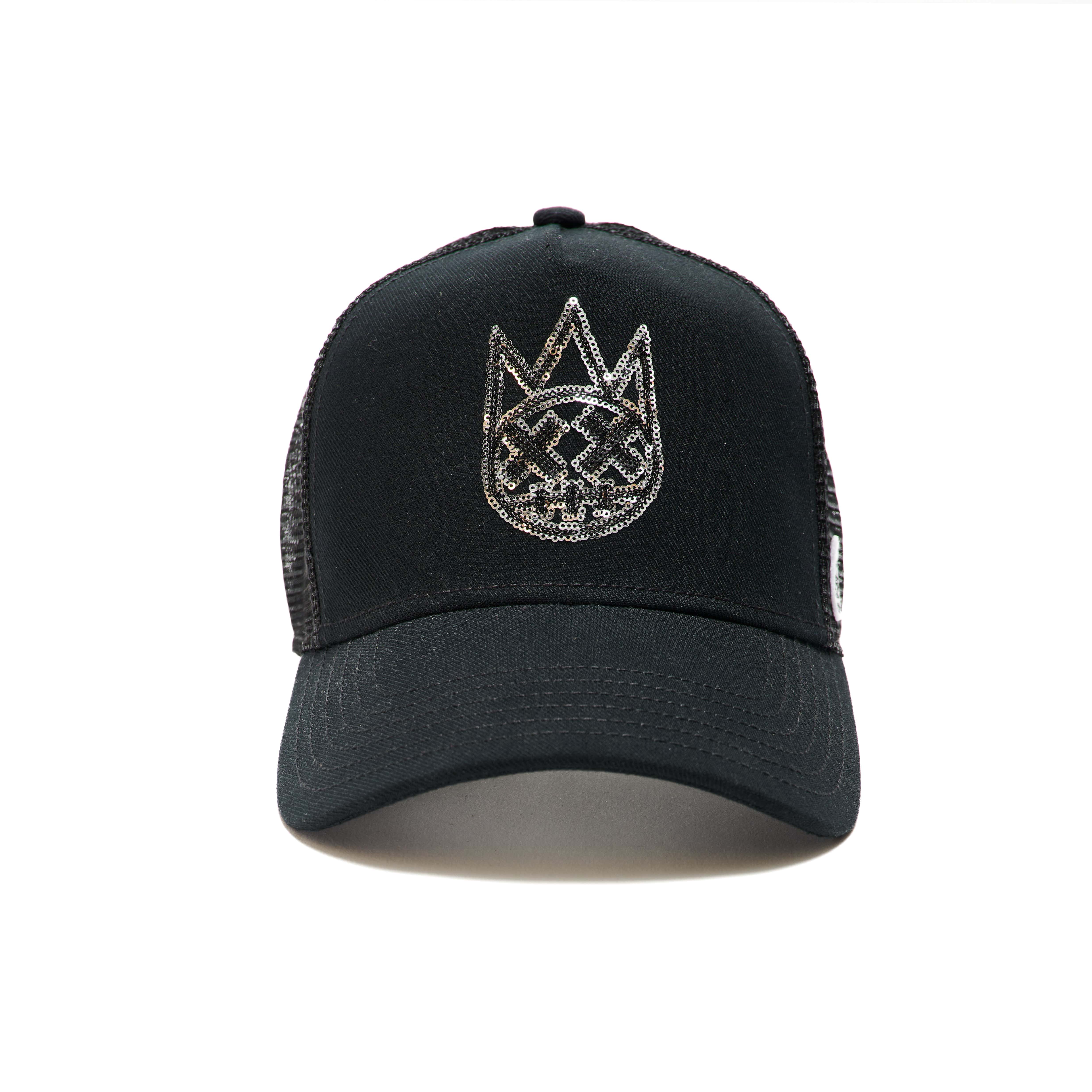 SEQUINS TRUCKER HAT IN BLACK - Image 2