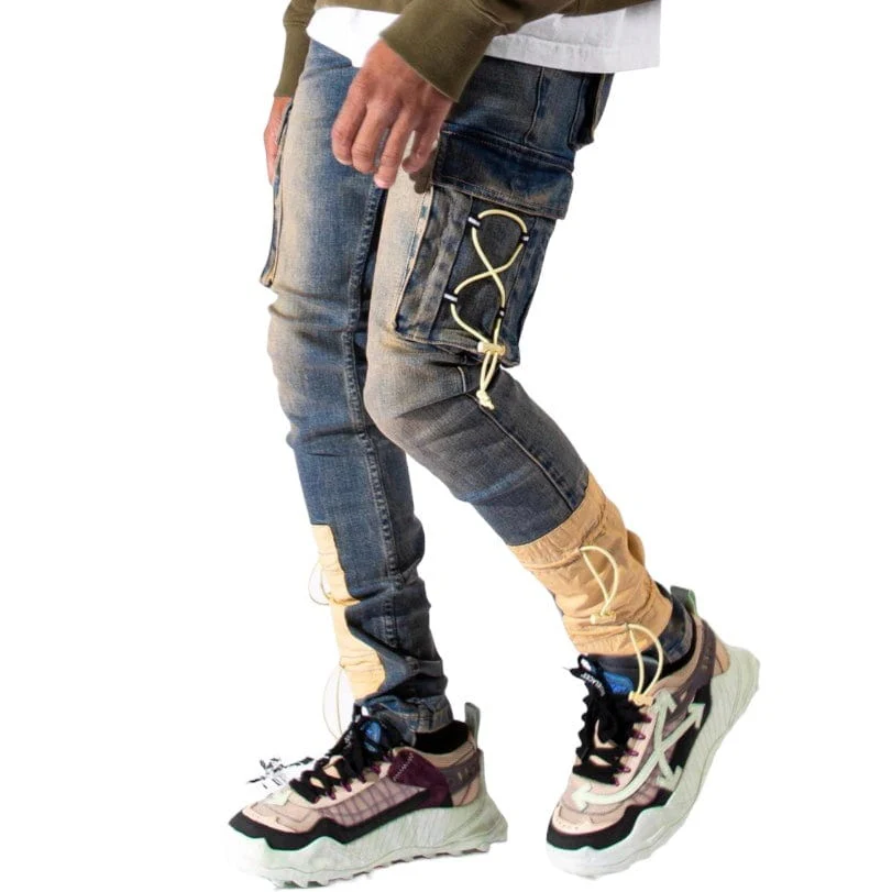 Serenede Infinity 8 Cargo Jeans (Indigo Earth Wash) INF8-GLD - Image 2