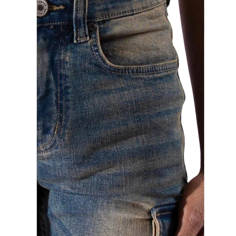Serenede Infinity 8 Cargo Jeans (Indigo Earth Wash) INF8-GLD - Image 6