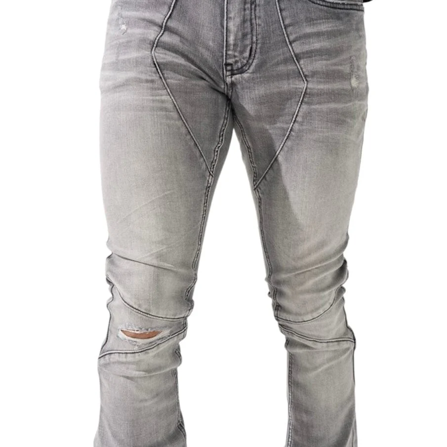 Serenede Noctis Stacked Jeans (Grey) NOCTS-GRY - Image 5