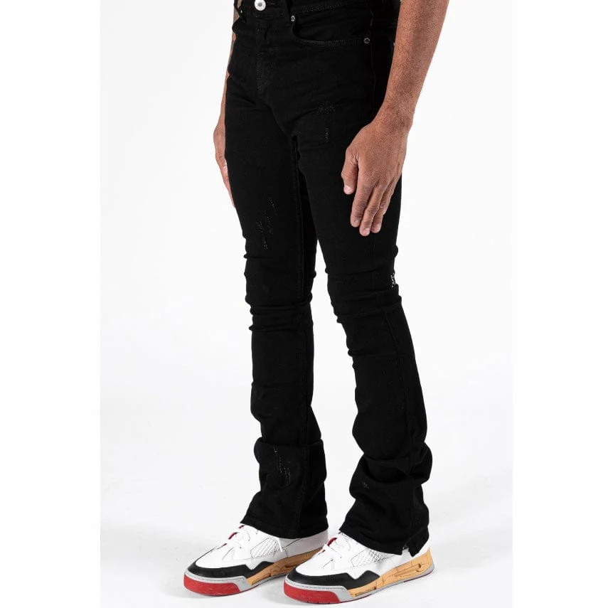 Serenede Noir 7 Stacked Jeans (Black) N7-BLK - Image 2