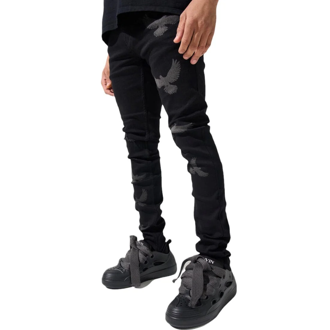 Serenede Peace Jeans (Black) PC-BLK - Image 3