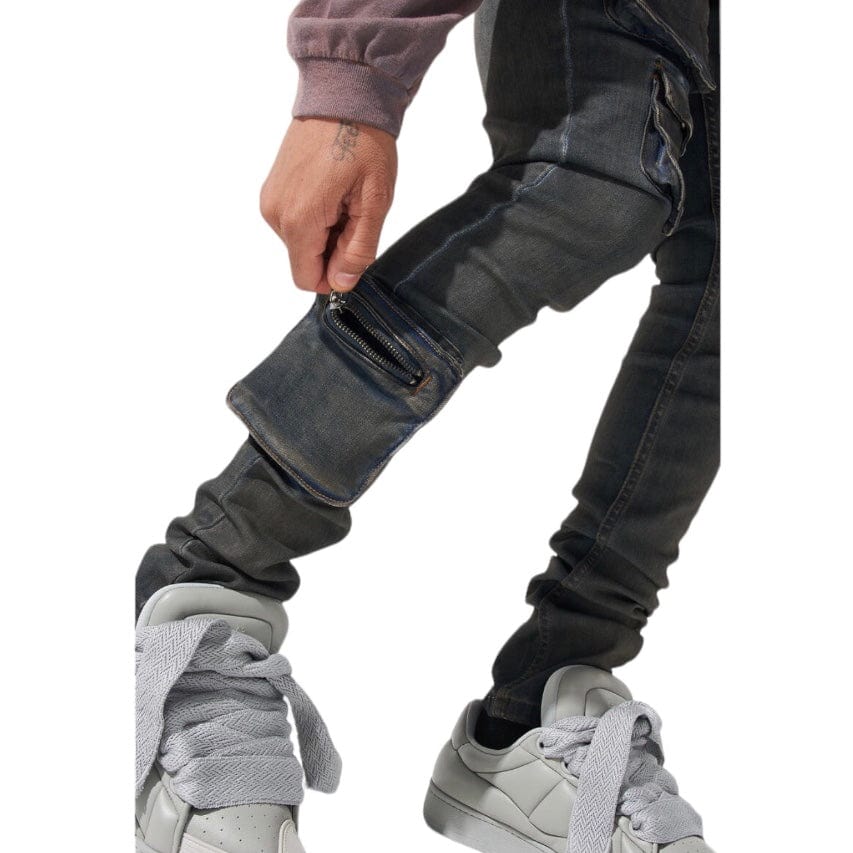 Serenede Wave Cargo Jeans (Blue) WAVE-BLUE - Image 3
