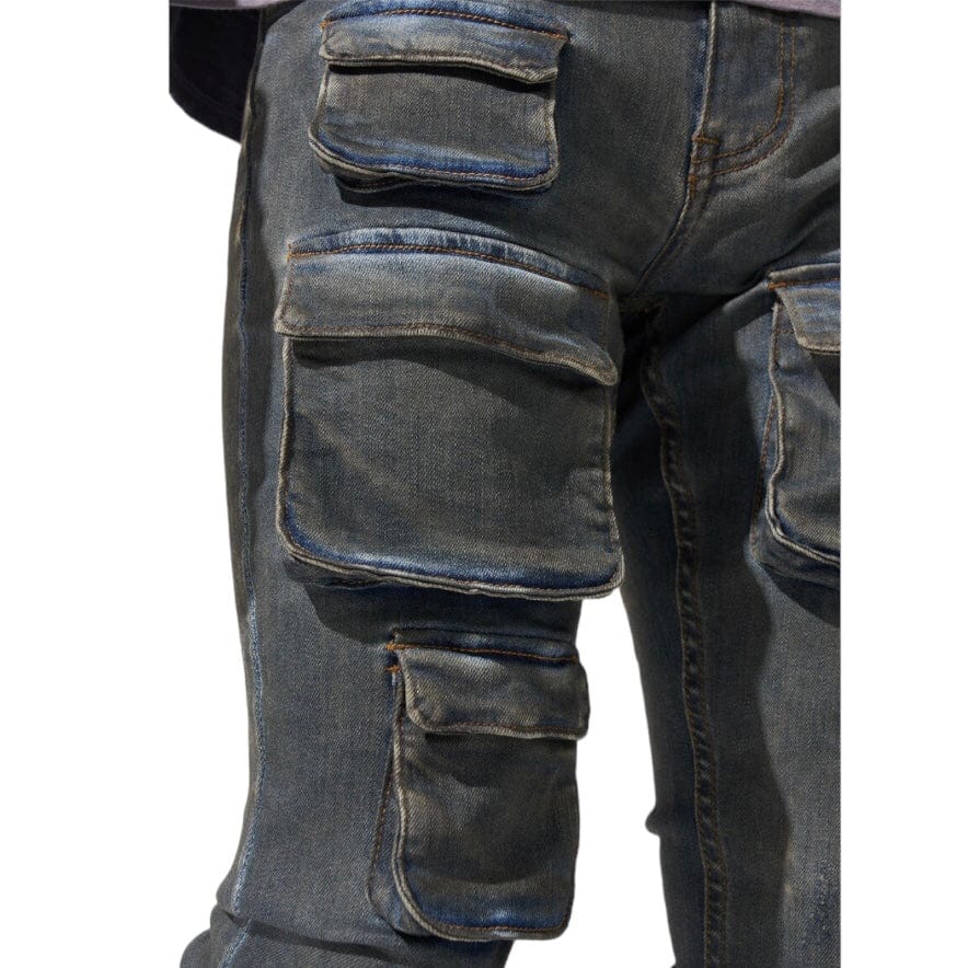 Serenede Wave Cargo Jeans (Blue) WAVE-BLUE - Image 4