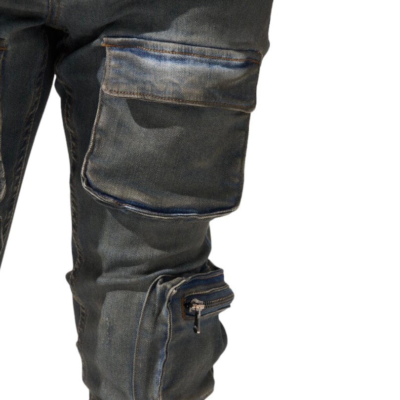 Serenede Wave Cargo Jeans (Blue) WAVE-BLUE - Image 5
