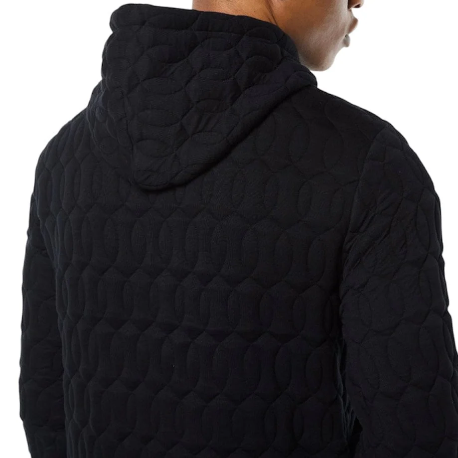 Sergio Tacchini Aversa Quilted Hoodie & Sweatpants Set (Black Beauty) - Image 5