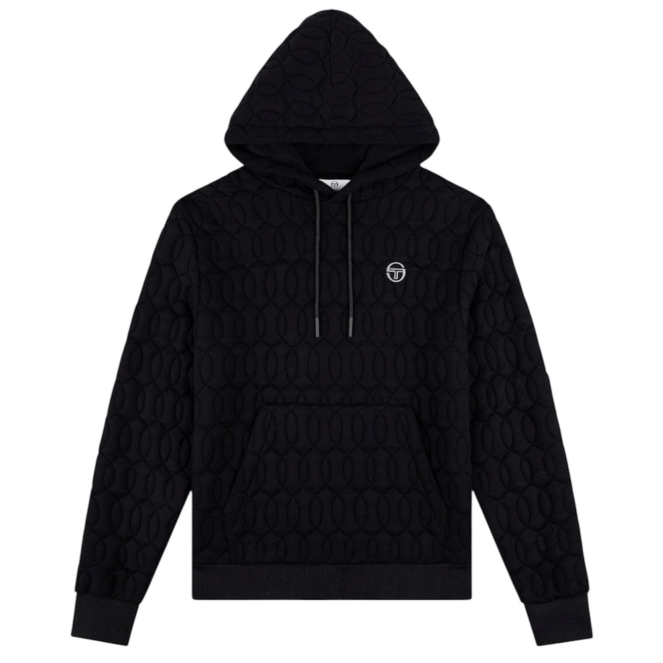 Sergio Tacchini Aversa Quilted Hoodie & Sweatpants Set (Black Beauty) - Image 8