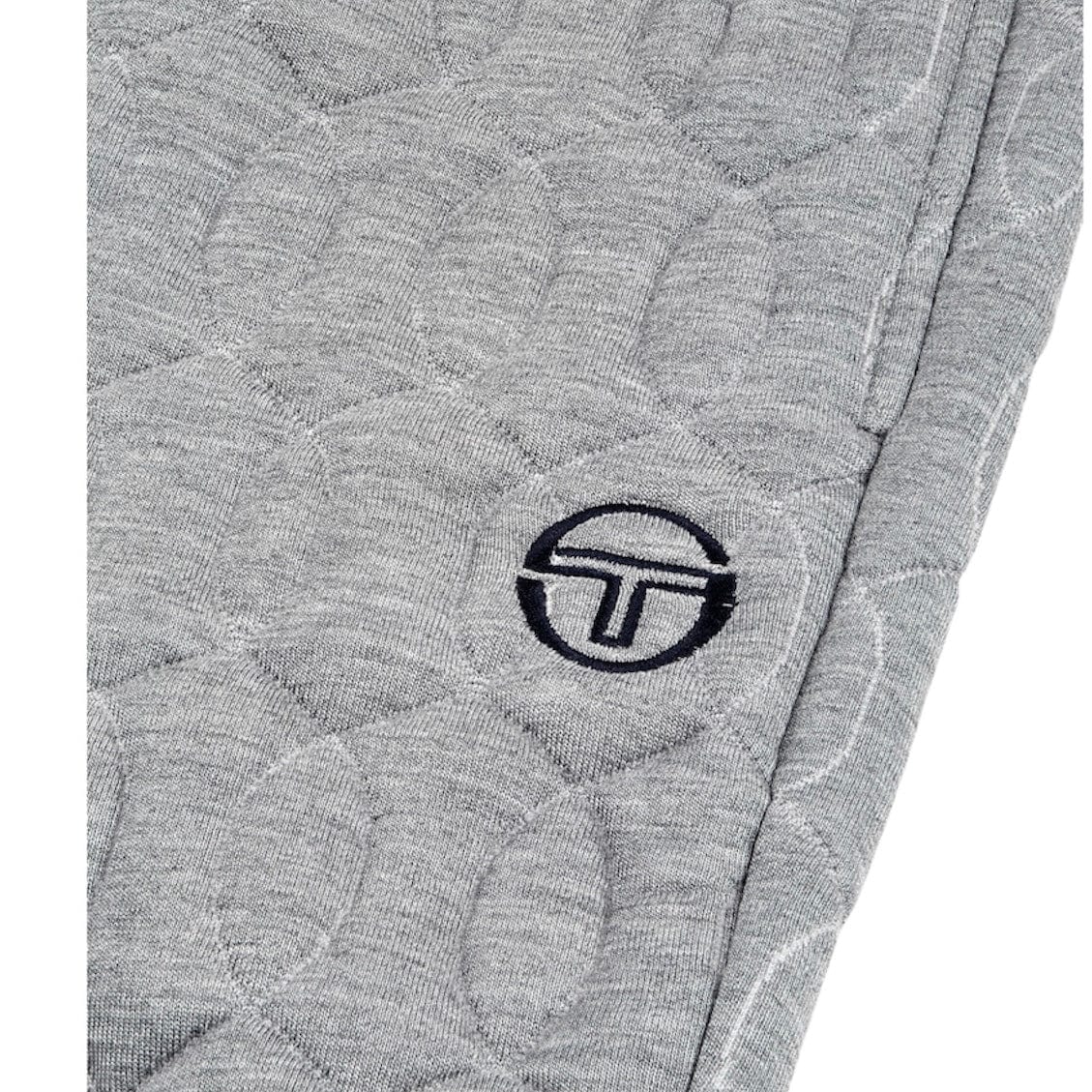 Sergio Tacchini Aversa Quilted Hoodie & Sweatpants Set (Light Heather Grey) - Image 13