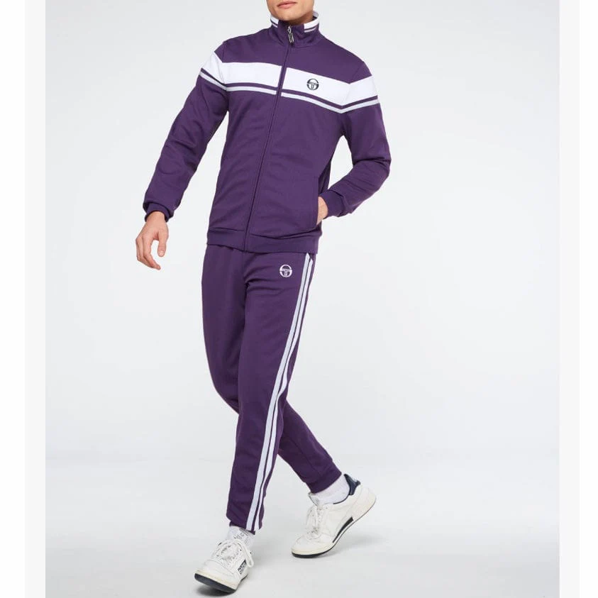 Sergio Tacchini Damarindo Tracksuit (Blackberry Cordial/White/Qiet Gray) - Image 2