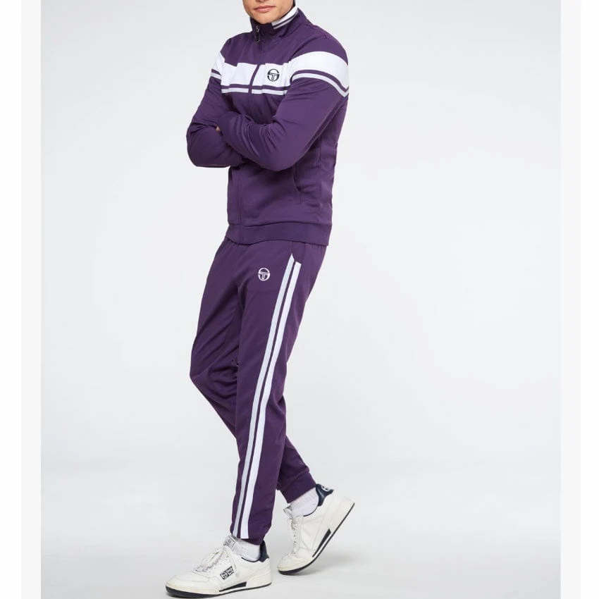 Sergio Tacchini Damarindo Tracksuit (Blackberry Cordial/White/Qiet Gray) - Image 3