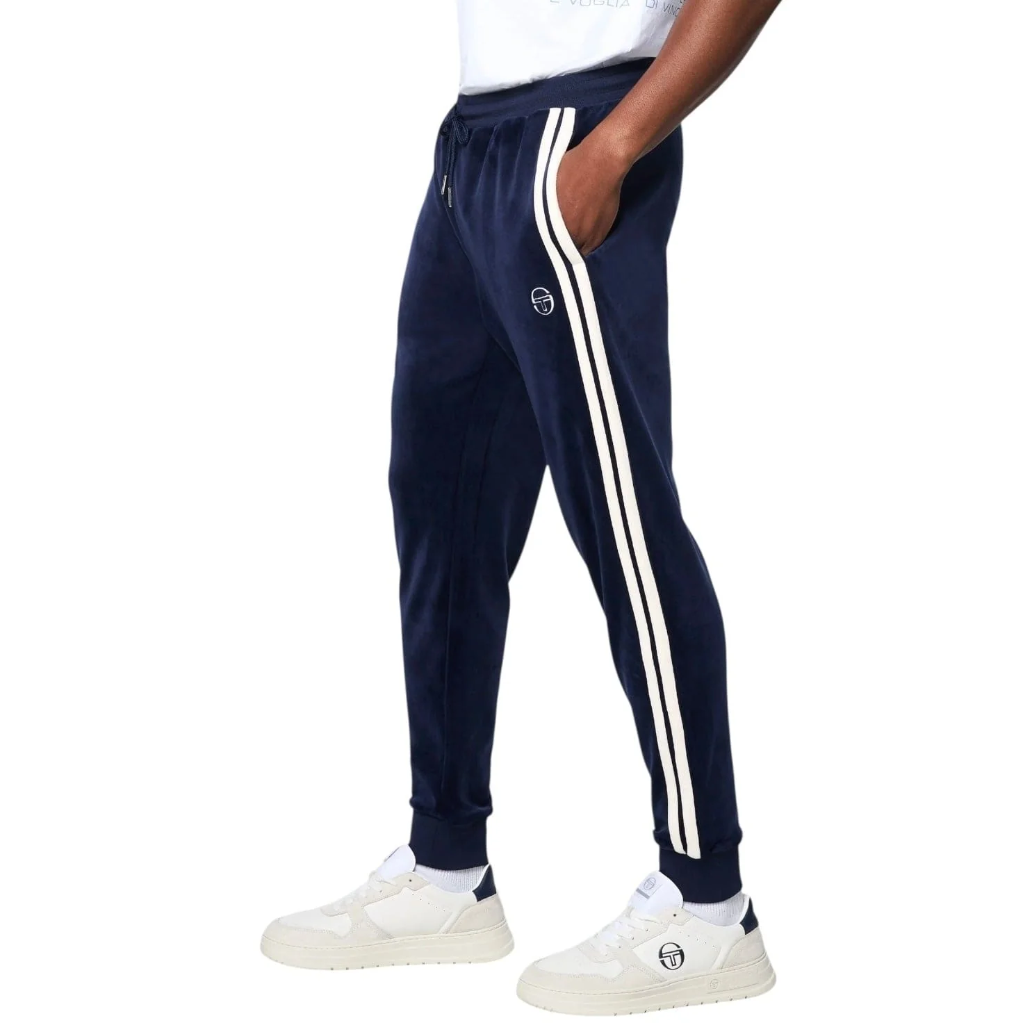 Sergio Tacchini Damarindo Velour Track Set (Maritime Blue) - Image 5