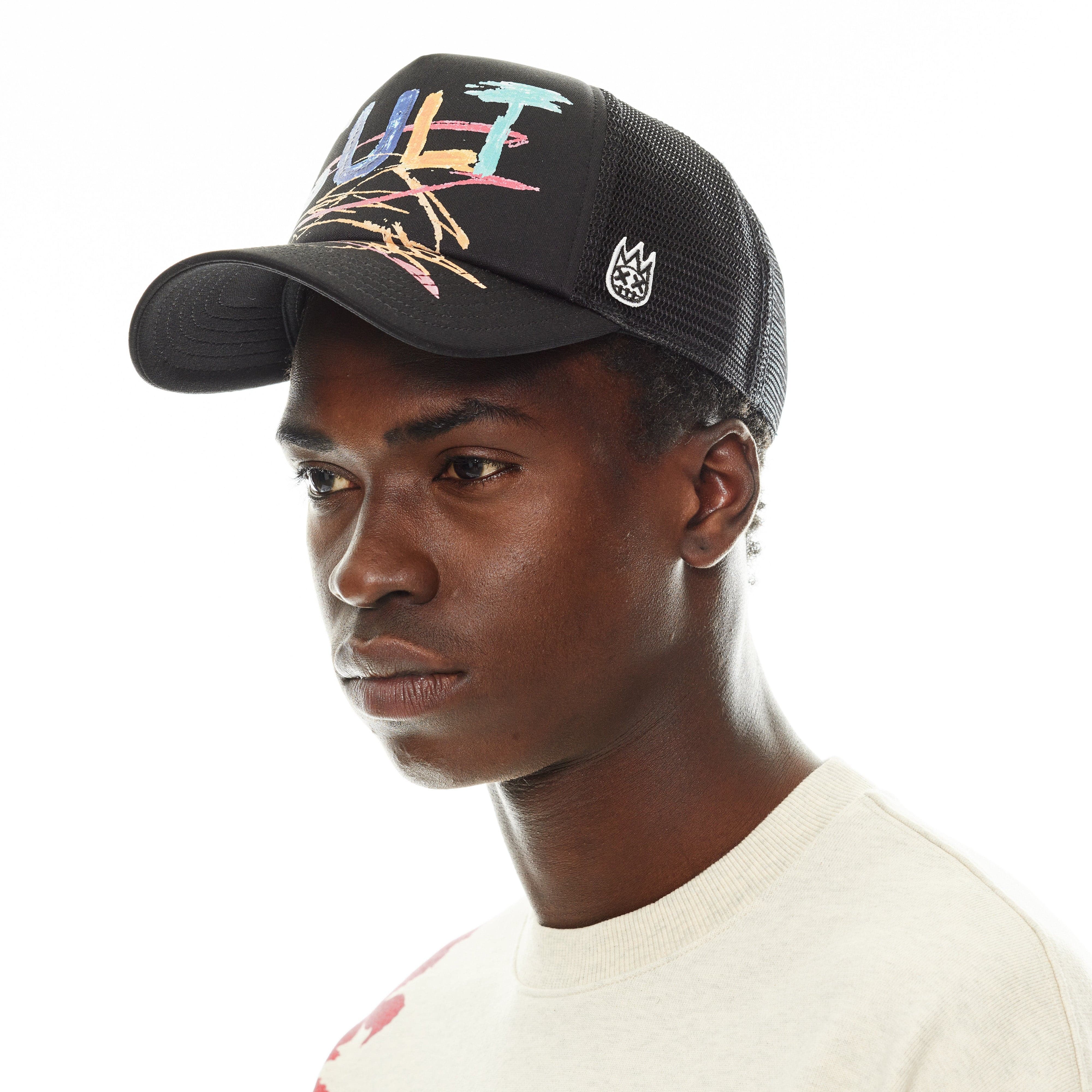 Shimuchan Black Foam Trucker Hat – Hand Drawn Logo Cap - Image 4