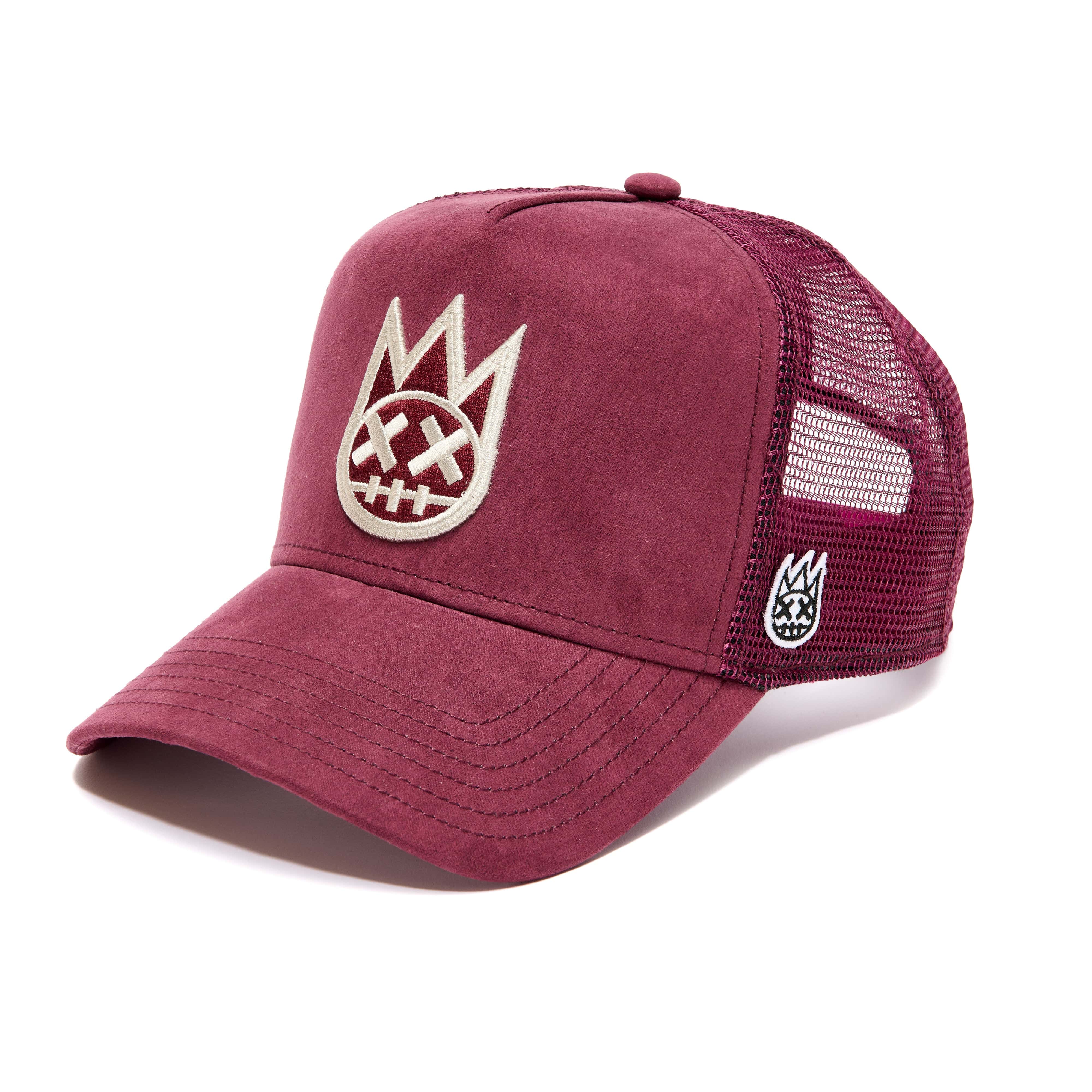 Shimuchan Vintage Merlot Trucker Hat – Mesh Back, Logo Cap