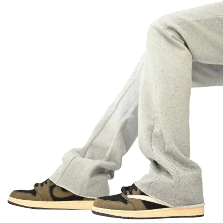 Si Tu Veux Logo Flare Jogger (Heather Gray) TV0093 - Image 4