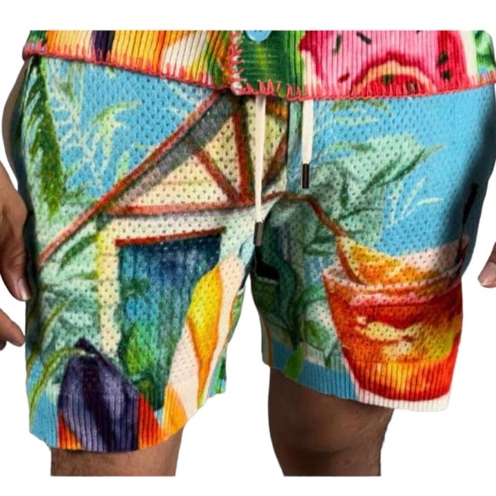 Si Tu Veux Tropical Life Shorts (Blue) TV0129 - Image 3