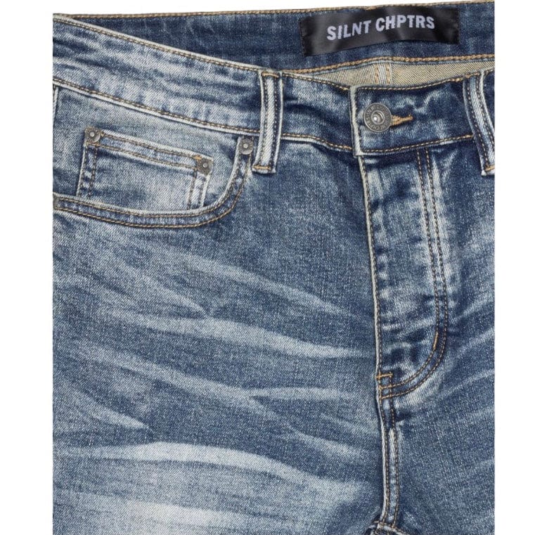 Silnt Chptrs Chptrs Stacked Denim (Dark Blue Wash) SC-J2-003 - Image 3