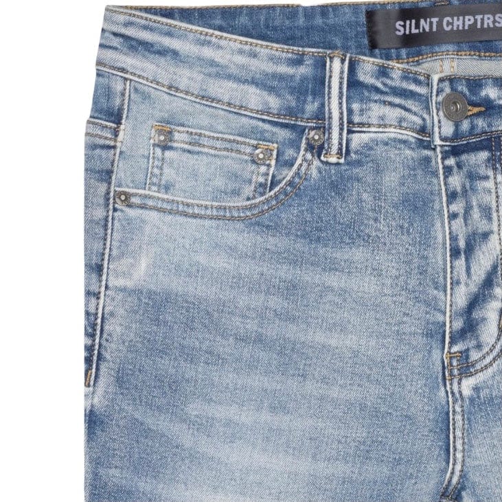 Silnt Chptrs Chptrs Stacked Denim (Medium Blue Wash) SC-J2-003 - Image 3