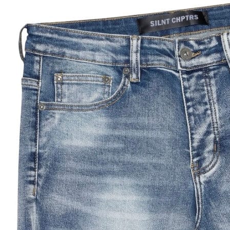 Silnt Chptrs Skinny Denim (Medium Blue Wash) SC-J1-003 - Image 3