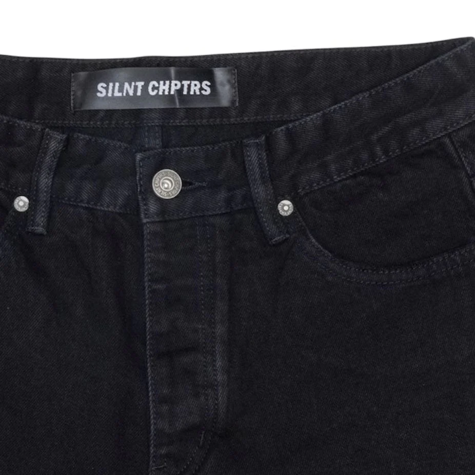 Silnt Chptrs Straight Denim (Jet Black) SC-J3-006 - Image 2