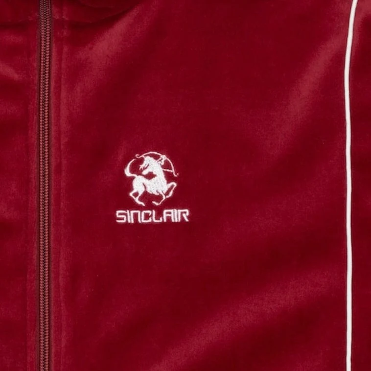 Sinclair Global Velour Piping Jacket (Burgundy) SMT260 - Image 3