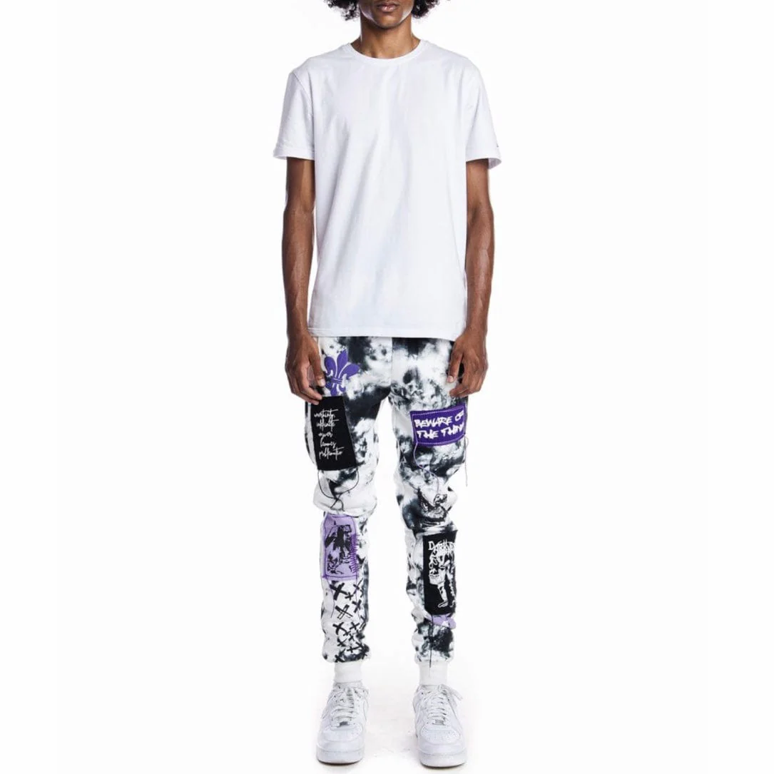 Smoke Rise Gothic Fashion Fleece Joggers (Cloud Black) FP21658-MP - Image 11