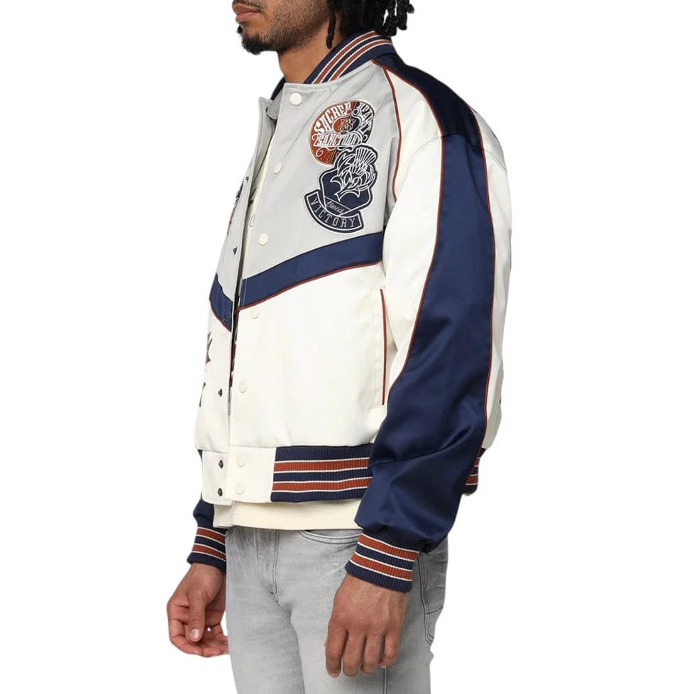 Smoke Rise Ivy Bomber Jacket (Peacoat) OJ25580 - Image 2