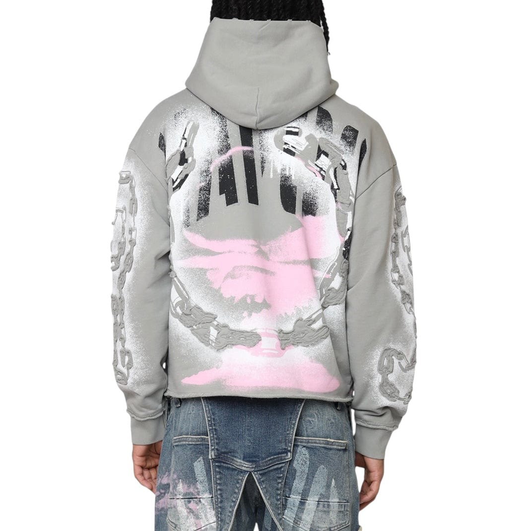 Smoke Rise Oversized Havoc Fleece Hoodie (Drizzle) FO25558 - Image 3