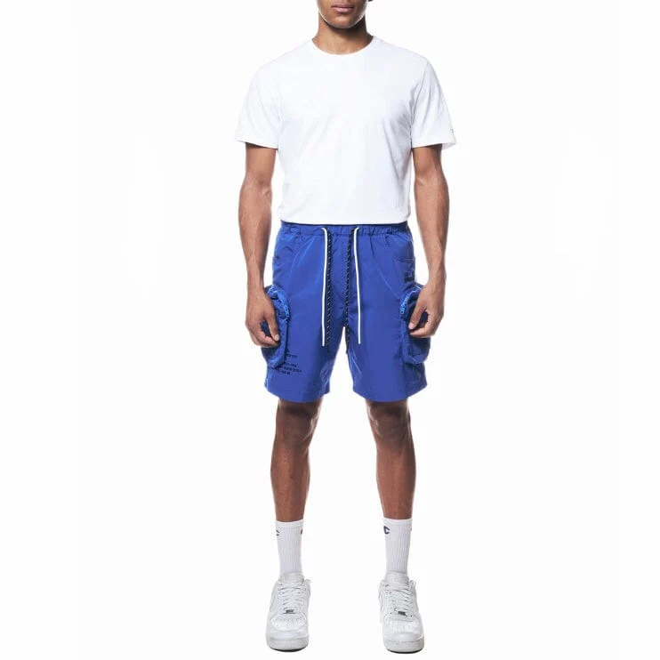 Smoke Rise Printed Nylon Utility Short (Royal) WS23182 - Image 4
