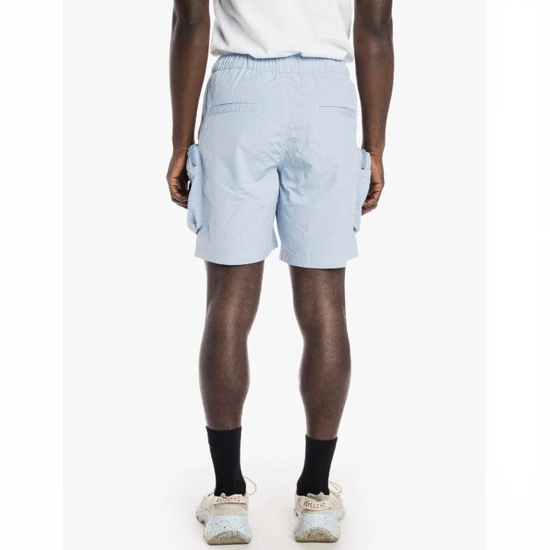 Smoke Rise Printed Utility Fashion Nylon Shorts (Pale Blue) WS22282 - Image 4