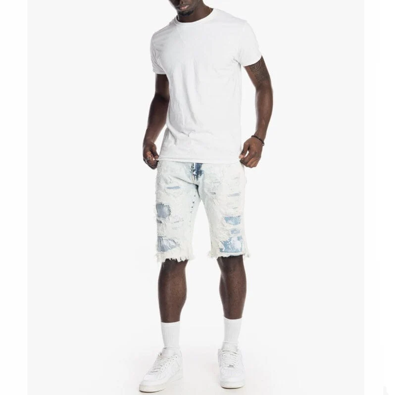 Smoke Rise Ripoff Fashion Denim Shorts (Tide Blue) JS22123 - Image 5
