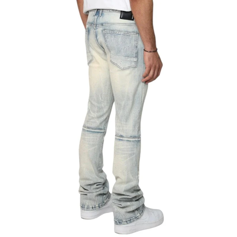 Smoke Rise Stacked All Rhinestone Jean (Anges Blue) JP25536 - Image 3
