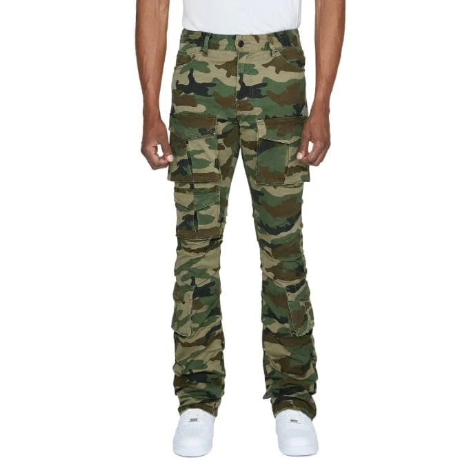 Smoke Rise Stacked Utility Pocket Twill Pants (Wood Camo) JP23539 - Image 6