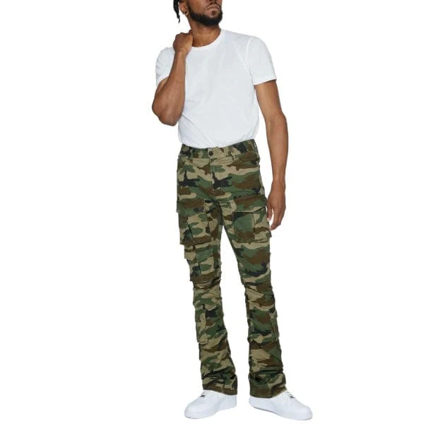 Smoke Rise Stacked Utility Pocket Twill Pants (Wood Camo) JP23539 - Image 9