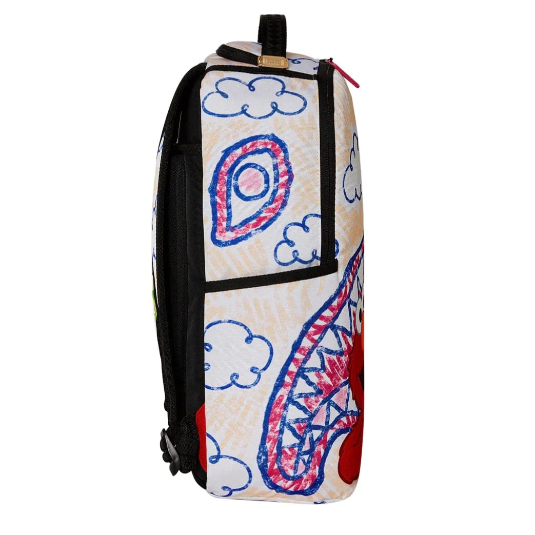 Sprayground Elmo's World Shark Sketch Backpack - Image 2