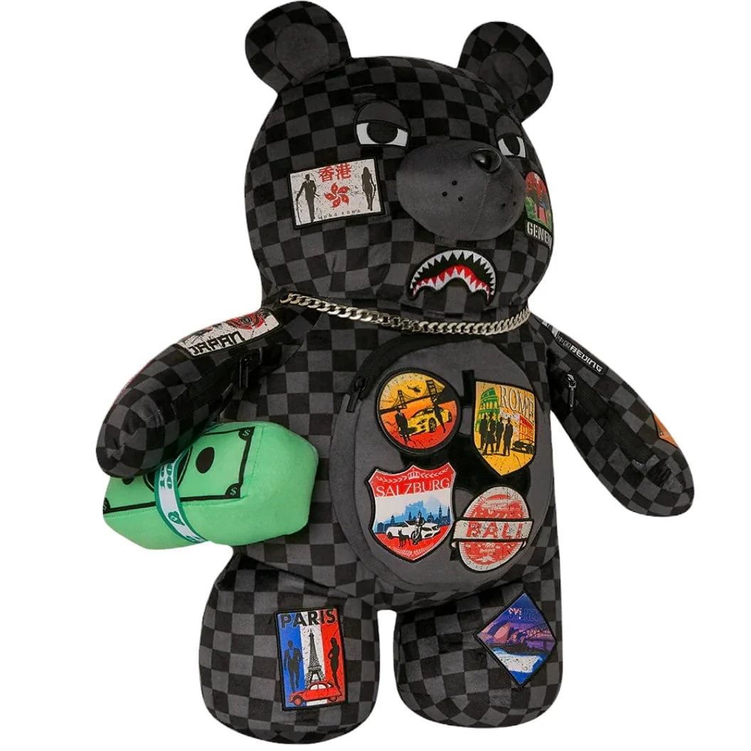 Sprayground Global Mogul Unlimited Miles Moneybear Teddybear Backpack - Image 2